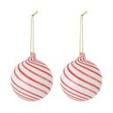 Iš stiklo Kalėdiniai žaisliukai rinkinyje 2 vnt. ø 8 cm Zwirl – Bloomingville