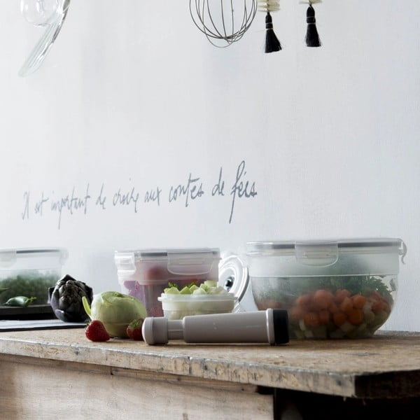 4 maisto dėžučių rinkinys ir vakuuminis siurblys Compactor Food Saver-image-1