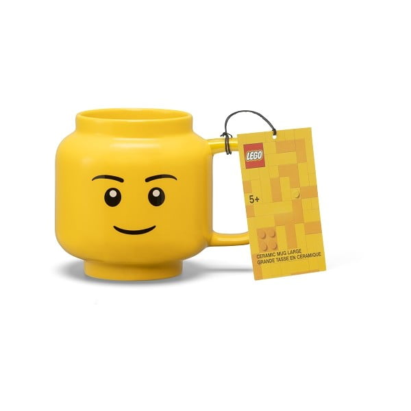 Geltonas keraminis kūdikio puodelis 530 ml Head - LEGO®-image-3
