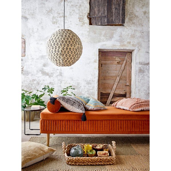 Rankų darbo natūralios spalvos iš jūros dumblių pluošto kilimas 150x245 cm Enzov – Bloomingville-image-1