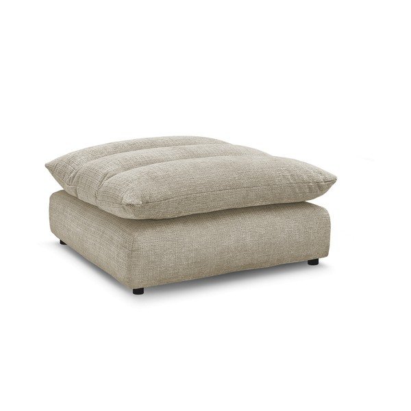 Smėlio spalvos taburetė iš šenilinio audinio Neil – Bobochic Paris