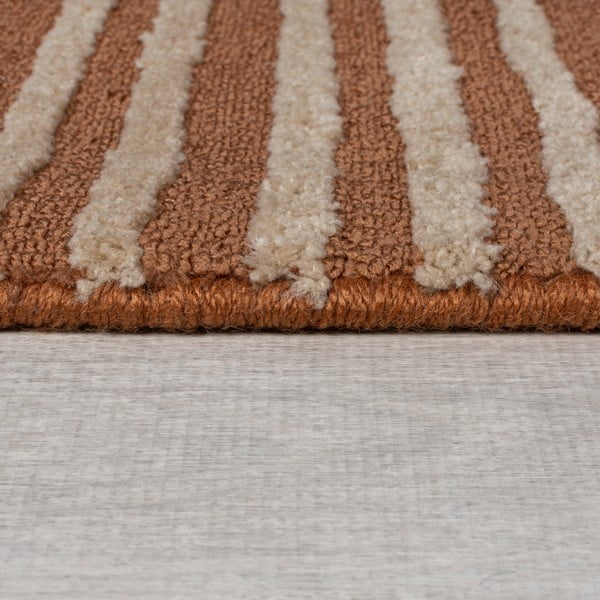 Terakotos spalvos kilimas 80x300 cm Kylo – Flair Rugs-image-4