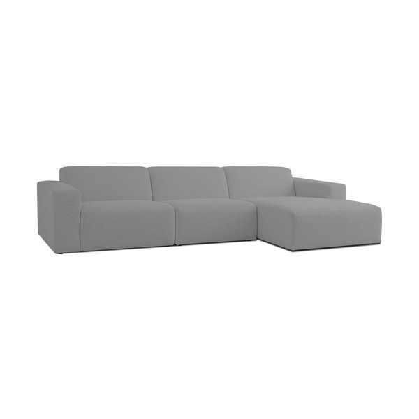Iš boucle kampinė sofa pilkos spalvos (su dešiniuoju kampu) Roxy – Scandic-image-1
