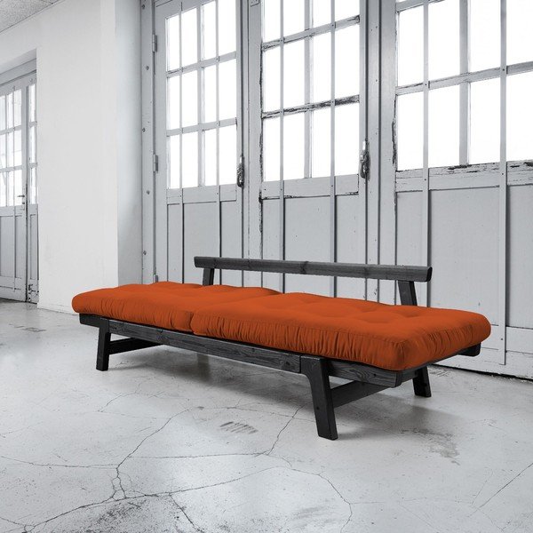Sofa lova "Karup Step" juoda/apelsininė-image-2