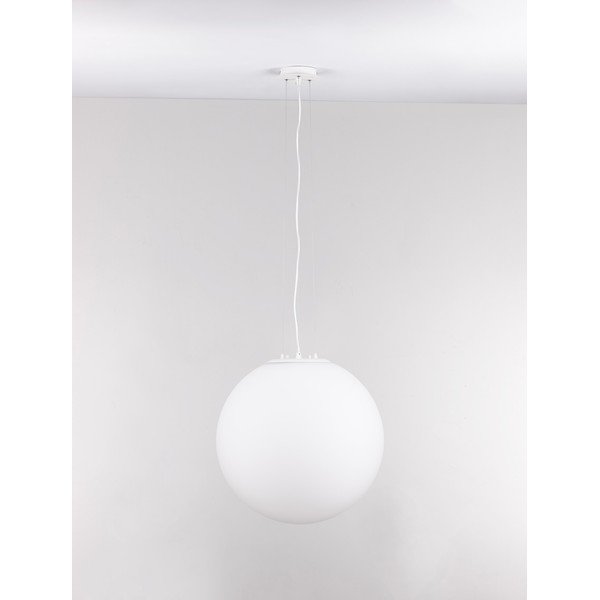 Baltos spalvos iš stiklo kabantis šviestuvas ø 50 cm Nevoso – Nova Luce-image-2