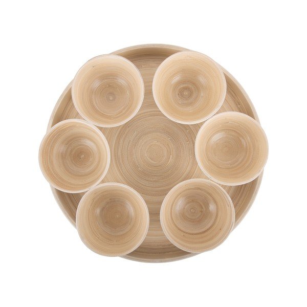 Iš bambuko  serviravimo rinkinys natūralios spalvos ø 32 cm Puro – PT LIVING-image-2