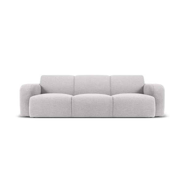 Sofa šviesiai pilkos spalvos iš boucle 235 cm Molino – Micadoni Home