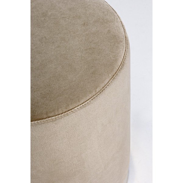 Taupe spalvos pufas iš velveto Lucilla – Yes Everyday-image-1