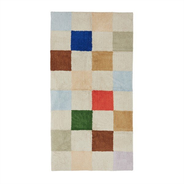 Iš medvilnės vaikiškas kilimas 84x168 cm Chess – OYOY Mini