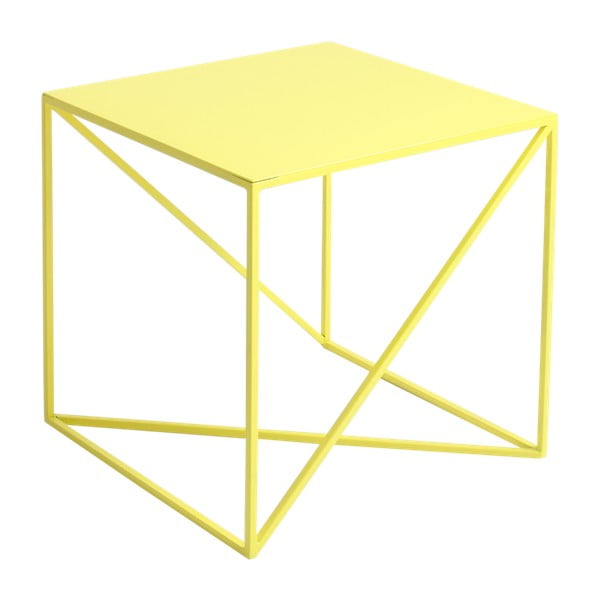 Geltonos spalvos pasirinktinės formos atmintinės saugojimo stalas