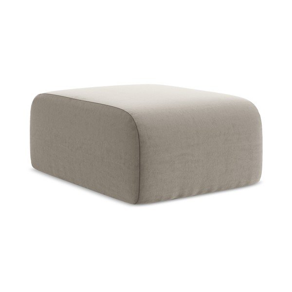 Šviesiai rudos spalvos taburetė iš velveto Lani – Makamii