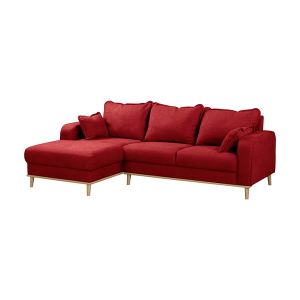 Raudona kampinė sofa (kairysis kampas) Beata - Ropez-image-3