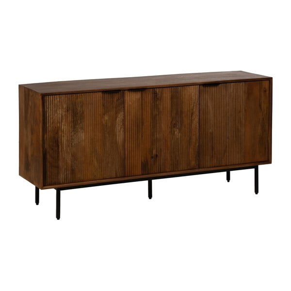 Rudos spalvos iš mango masyvo šoninė spintelė 160x78x40 cm Sagara – Ixia