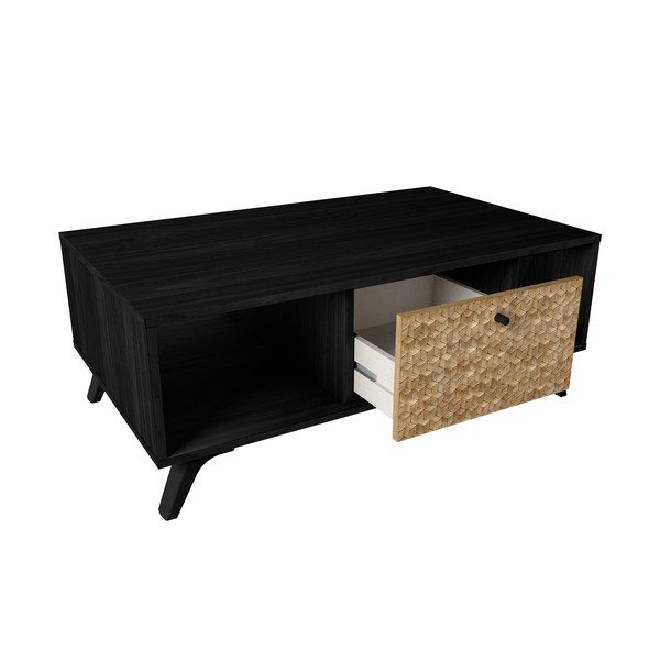 Juodas kavos staliukas 60x100 cm Hanoi - Marckeric-image-4