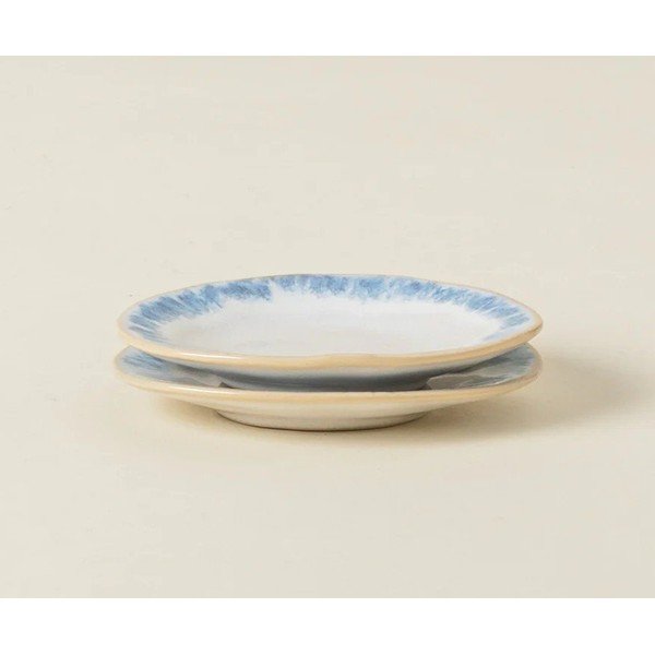 Baltos spalvos/mėlynos spalvos sriubos iš akmens masės lėkštė Brisa – Costa Nova-image-1