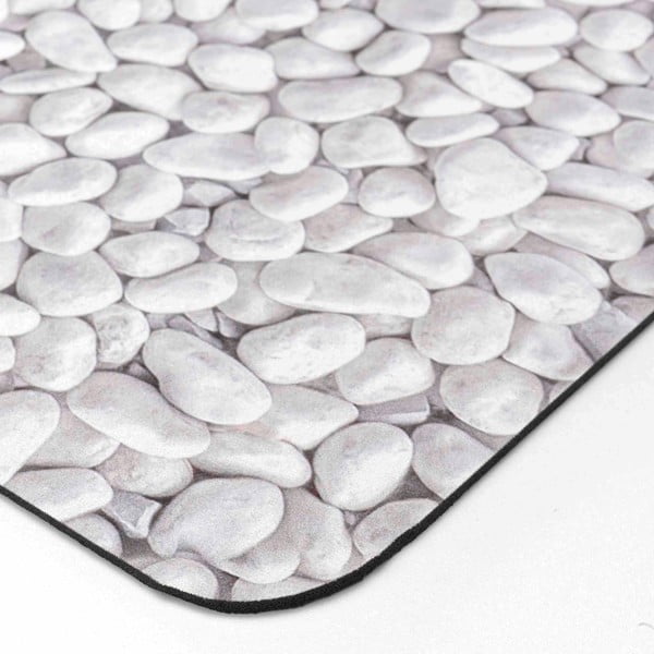 Iš gumos vonios kilimėlis baltos spalvos/pilkos spalvos 50x80 cm Leandra – douceur d'intérieur-image-3