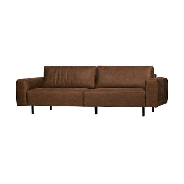 Ruda sofa iš dirbtinės odos WOOOD Rebound-image-1