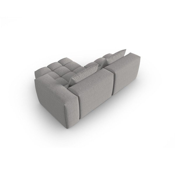 Pilkos spalvos kampinė sofa (su dešiniuoju kampu/su gultu) Verona – Cosmopolitan Design-image-4