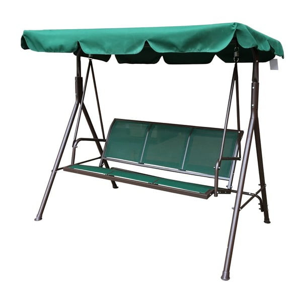 Metalinis sodo supamasis suoliukas žalios spalvos Confort – Rojaplast-image-1