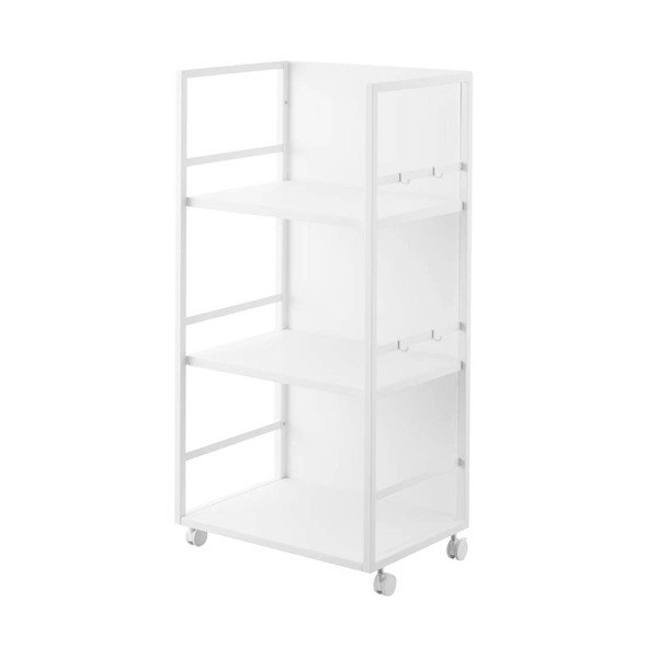Baltos spalvos iš metalo lentyna ant ratukų 42x84,5x32 cm Tower – YAMAZAKI