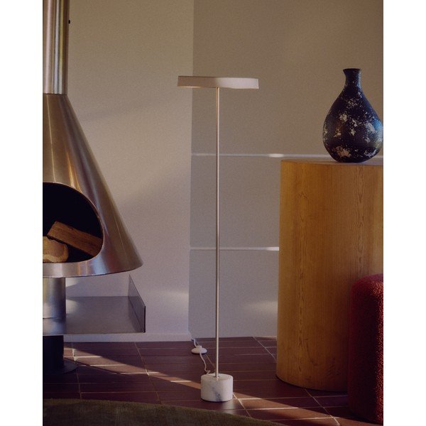 Sidabrinės spalvos pastatomas šviestuvas (aukštis 121 cm) Lynor – Kave Home-image-3