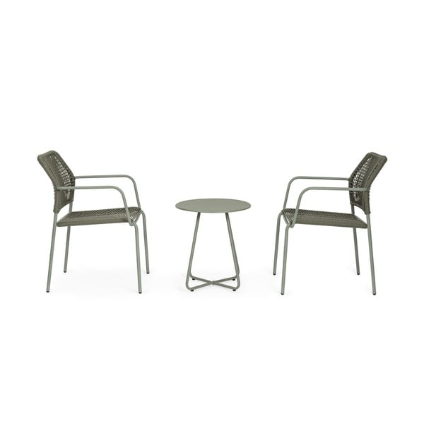 Iš plieno apvalios formos sodo šoninis staliukas ø 45 cm Jable   – Bizzotto-image-1