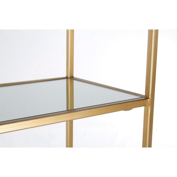 Auksinės spalvos iš plieno knygų spinta  66x176x25,5 cm Elenor – Bizzotto-image-2