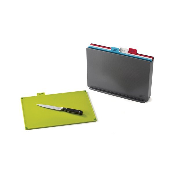 Tamsiai pilkas stovas su 4 pjaustymo lentelėmis Joseph Joseph Index, 34,6 x 27,3 cm-image-2