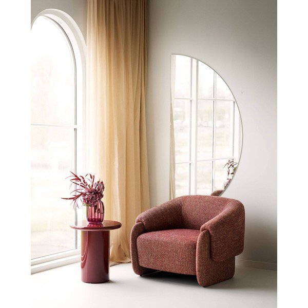 Raudonos spalvos iš stiklo  rankų darbo vaza (aukštis 21 cm) – House Nordic-image-4