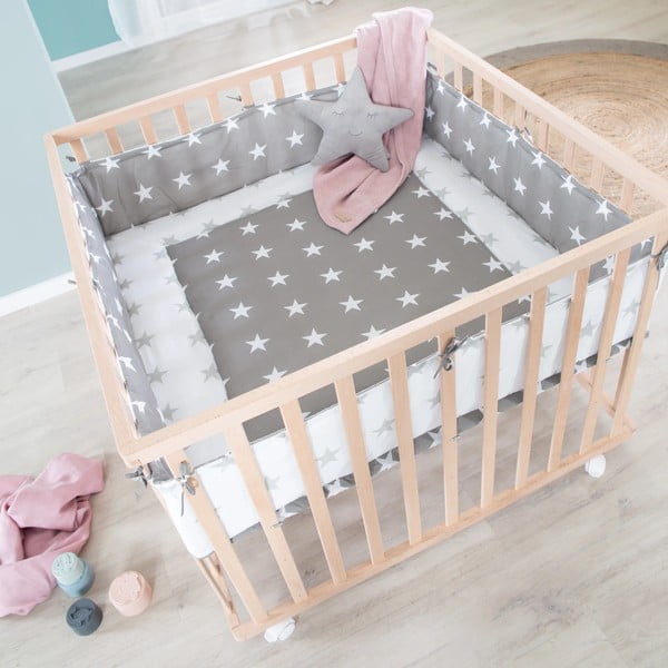 Maniežas vaikams natūralios spalvos 100x100 cm – Roba-image-1