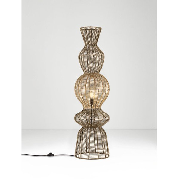 Natūralios spalvos iš virvės pastatomas šviestuvas (aukštis 136 cm) Breena – Nova Luce-image-4