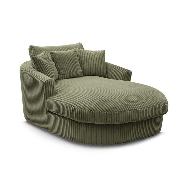 Žalios spalvos krėslas iš kordinio velveto Belem – Bobochic Paris