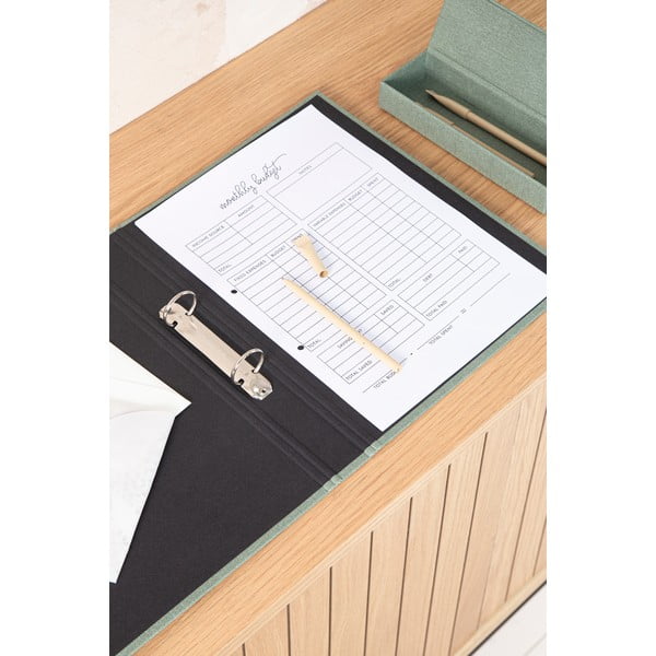 Žalios spalvos iš kartono biuro organizatorius Ringo Canvas Paper Laminate – Bigso-image-2