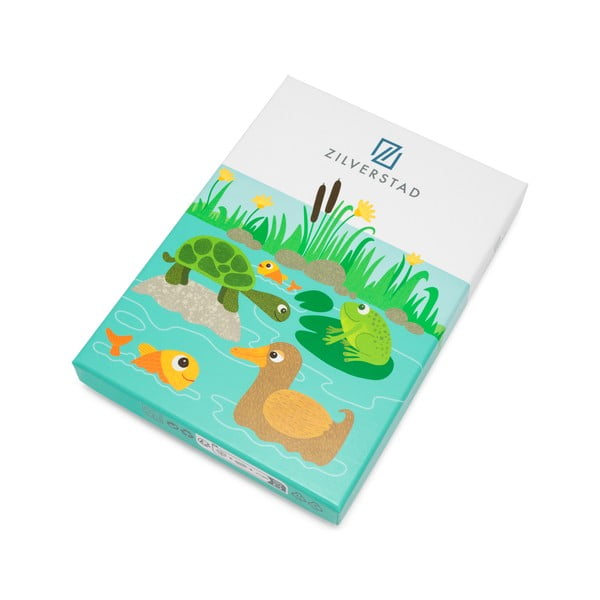 Vaikiški stalo įrankiai sidabrinės spalvos iš nerūdijančio plieno 4 vnt. Water life – Zilverstad-image-4