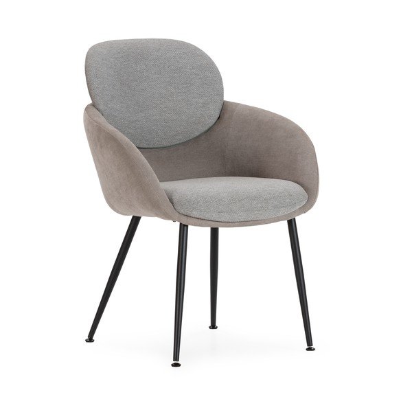 Pilkos spalvos krėslas Nure – MOME