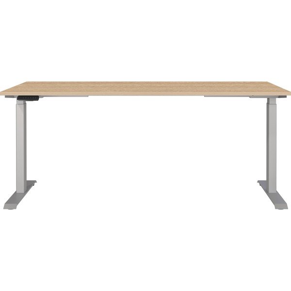 Elektra reguliuojamas aukštis reguliuojamas darbo stalas su ąžuolo dekoro stalviršiu 80x180 cm Jet – Germania-image-1