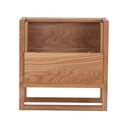 Natūralios spalvos vyno spintelė iš ąžuolo medienos 59x60 cm NewEst - Woodman