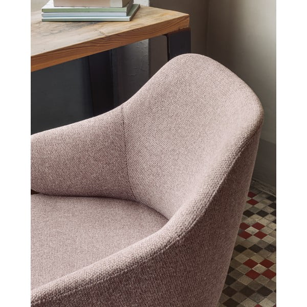 Šviesiai rožinė biuro kėdė Kave Home Einara-image-3
