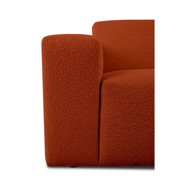 Iš boucle kampinė sofa raudonos plytų spalvos (su dešiniuoju kampu) Roxy – Scandic-image-4