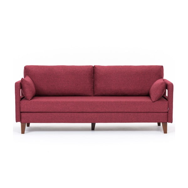 Raudona sofa-lova Balcab Home Hannah