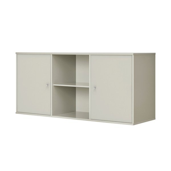 Žema pakabinama šoninė spintelė smėlio spalvos 133x61 cm Mistral – Hammel Furniture-image-1