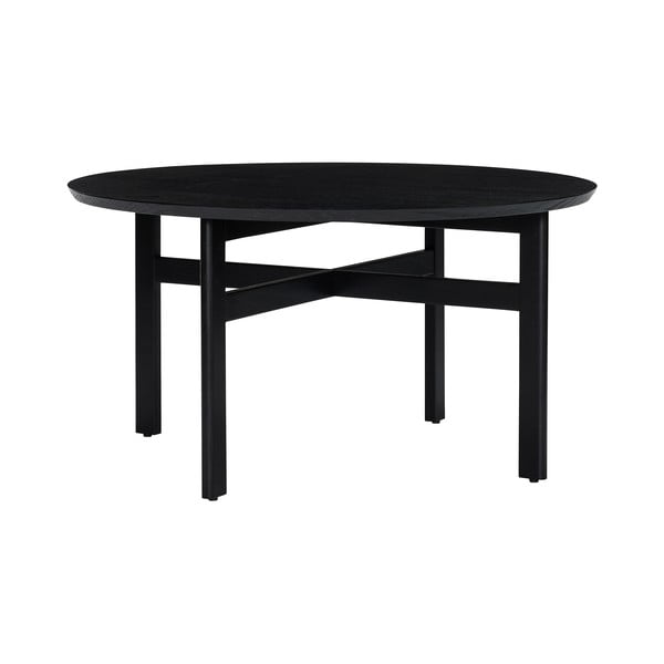 Apvalios formos kavos staliukas juodos spalvos ø 80 cm Fjord – Hübsch-image-2