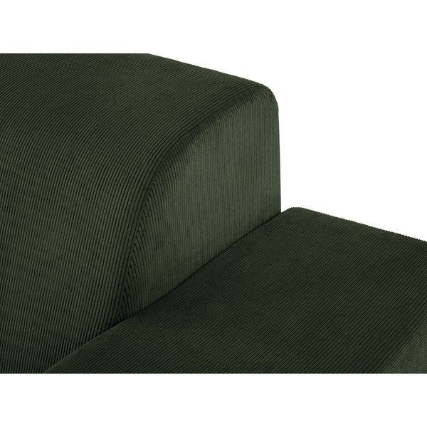 Žalia aksominė kampinė sofa Cosmopolitan Design Hobart, kampas dešinėje-image-1