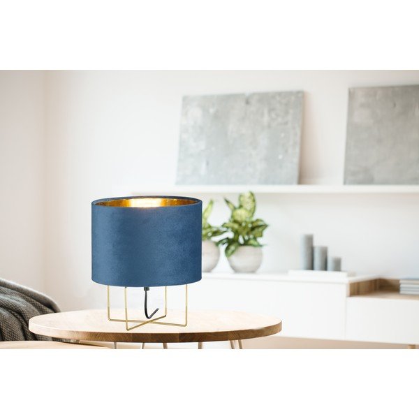 Mėlyna stalinė lempa Fischer & Honsel Aura, aukštis 32 cm-image-2