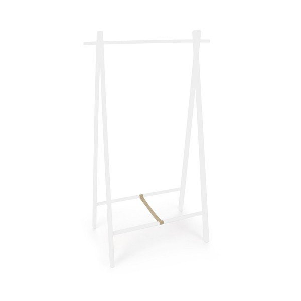 Baltos spalvos iš beržo masyvo drabužių kabykla 91x151x50 cm Daiki – Yes Everyday