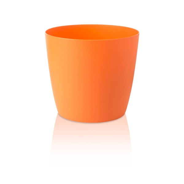 "Gardenico Ella Twist'n'Roll Smart System" oranžinės spalvos vazonas su ratukais, ø 40 cm