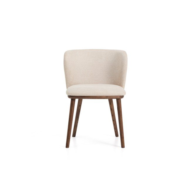 Smėlio spalvos iš audinio valgomojo kėdė Ciselia – Kave Home-image-3