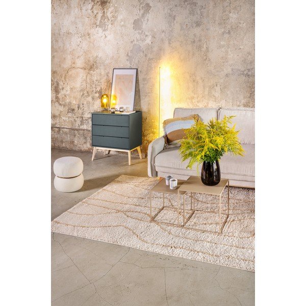 Pilkai žalios spalvos šoninė spintelė 120x83x40 cm Pisco – Marckeric-image-4