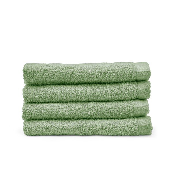 Žalios spalvos greitai džiūstantys/iš frote audinio iš medvilnės rankšluosčiai 4 vnt. 30x30 cm Quick Dry – Catherine Lansfield