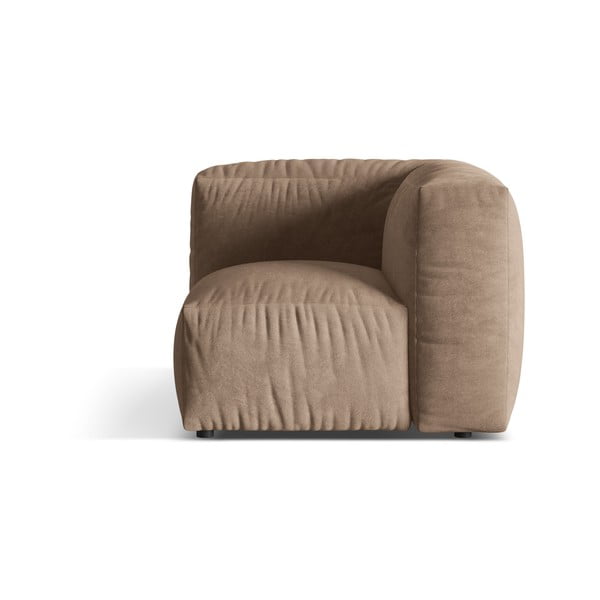 Šviesiai rudos spalvos iš velveto modulinė sofos dalis (kintama) Martina – Micadoni 